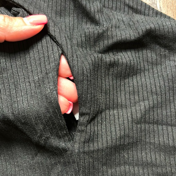 ASTR THE LABEL Priya Halter Bodysuit Black Criss Cross Small - Picture 6 of 10